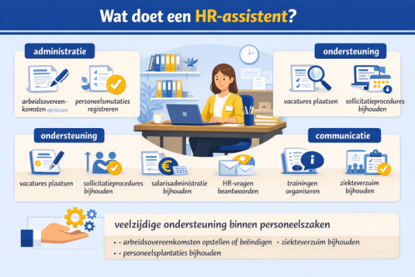 Alles over het beroep HR-assistent Wat doet een HR-assistent