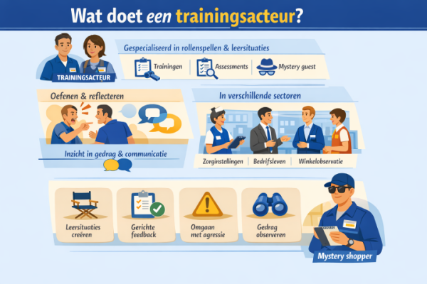 Alles over het beroep trainingsacteur Wat doet een trainingsacteur
