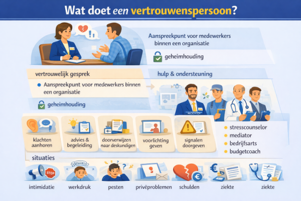 Alles over het beroep vertrouwenspersoon Wat doet een vertrouwenspersoon