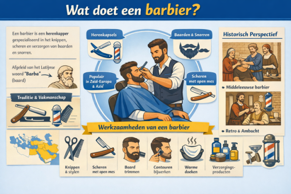 Alles over het beroep barbier Wat doet een barbier