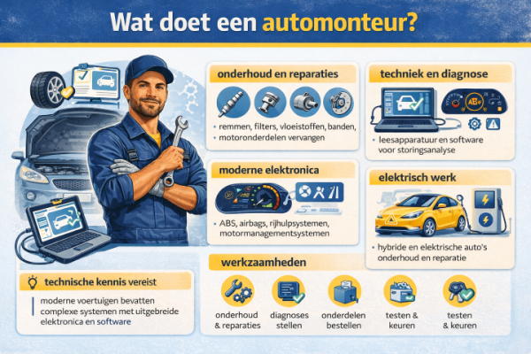 Alles over het beroep automonteur Wat doet een automonteur