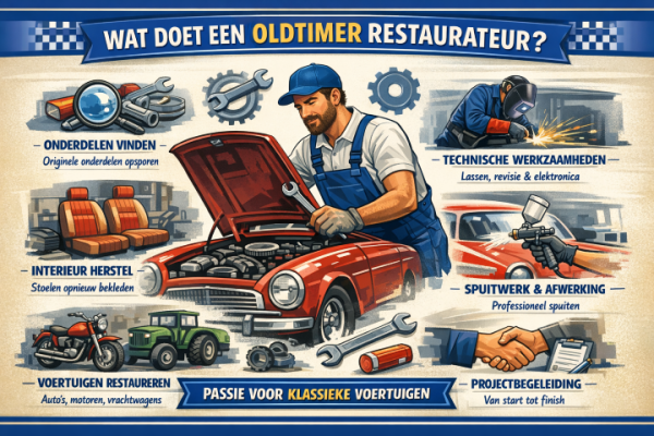 Alles over het beroep oldtimer restaurateur Wat doet een oldtimer restaurateur