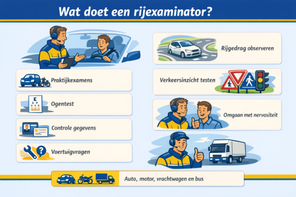 Alles over het beroep rijexaminator Wat doet een rijexaminator