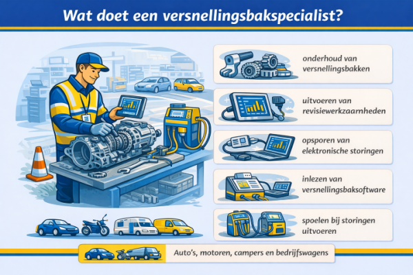 Alles over het beroep versnellingsbakspecialist Wat doet een versnellingsbakspecialist