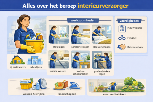 Alles over het beroep interieurverzorger Wat doet een interieurverzorger