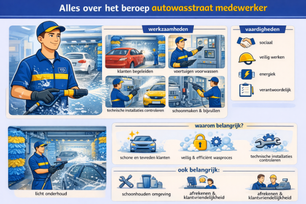 Wat doet een autowasstraat medewerker