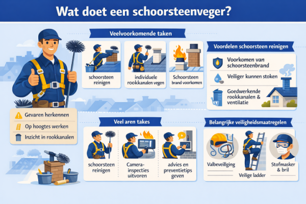 Alles over het beroep schoorsteenveger Wat doet een schoorsteenveger