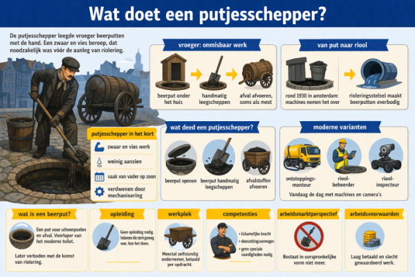 Alles over het beroep putjesschepper Wat doet een putjesschepper