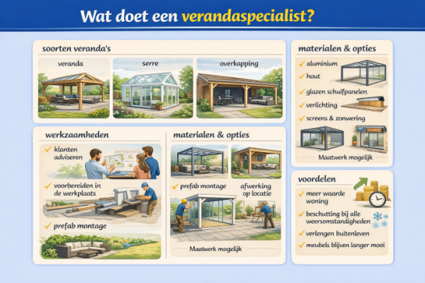 Alles over het beroep verandaspecialist Wat doet een verandaspecialist
