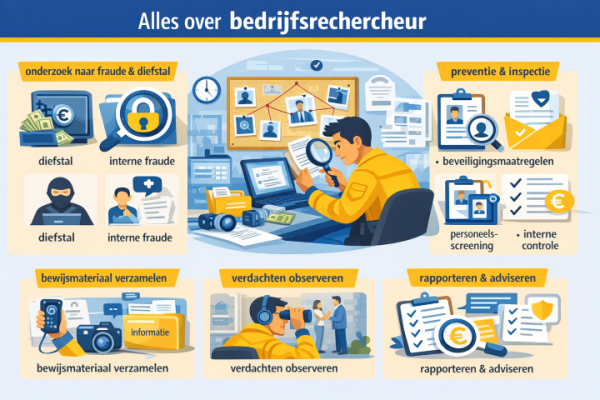 Alles over het beroep bedrijfsrechercheur Wat doet een bedrijfsrechercheur