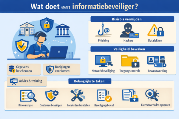 Alles over het beroep informatiebeveiliger Wat doet een informatiebeveiliger