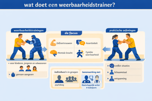 Alles over het beroep weerbaarheidstrainer Wat doet een weerbaarheidstrainer