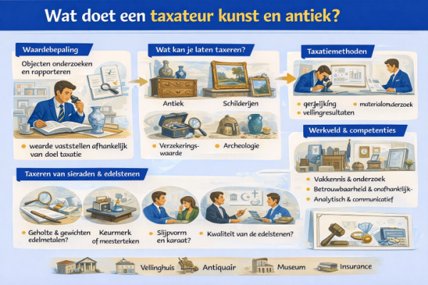 Alles over het beroep taxateur kunst en antiek Wat doet een taxateur kunst en antiek