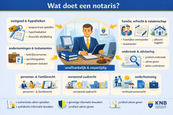 Alles over het beroep notaris Wat doet een notaris