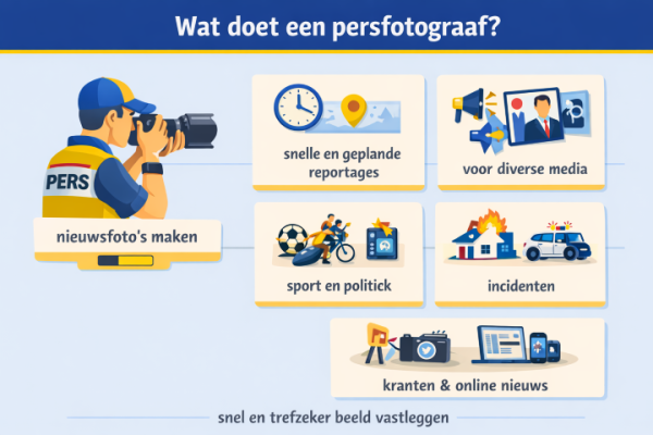 Alles over het beroep persfotograaf Wat doet een persfotograaf
