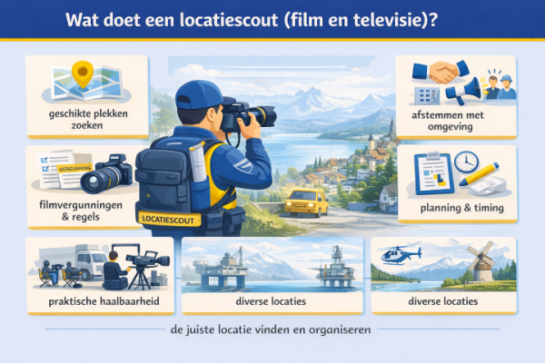 Alles over het beroep locatiescout film en televisie Wat doet een locatiescout film en televisie