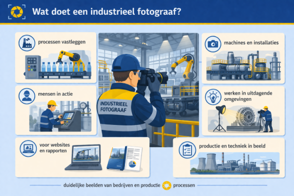 Alles over het beroep industrieel fotograaf Wat doet een industrieel fotograaf