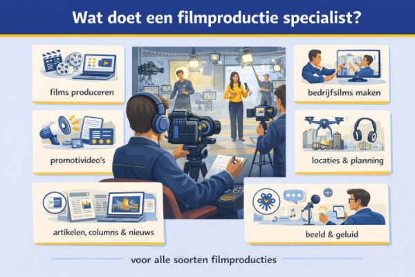 Alles over het beroep filmproductie specialist Wat doet een filmproductie specialist