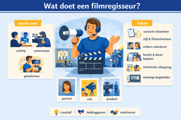 Alles over het beroep filmregisseur Wat doet een filmregisseur
