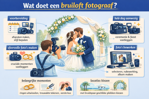 Alles over het beroep bruiloft fotograaf Wat doet een bruiloft fotograaf
