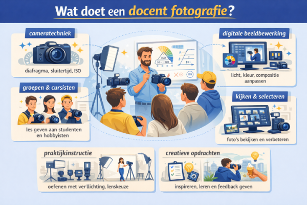 Alles over het beroep docent fotografie Wat doet een docent fotografie