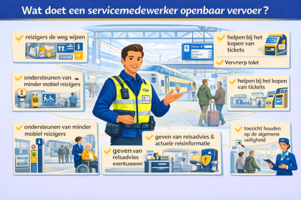 Wat doet een servicemedewerker openbaar vervoer
