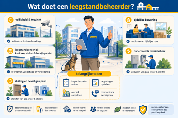 Alles over het beroep leegstandbeheerder Wat doet een leegstandbeheerder